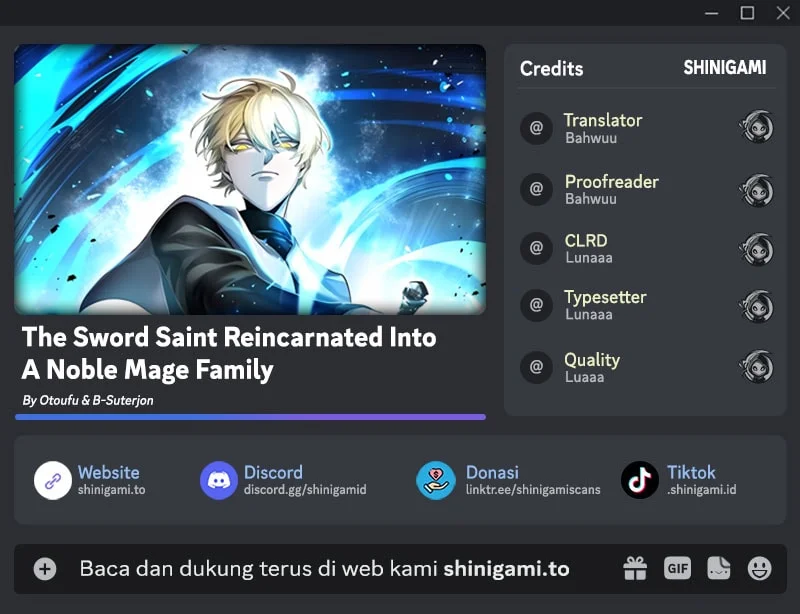 Komik The Sword Saint Reincarnated Into A Noble Mage Family Chapter 19 gambar 1