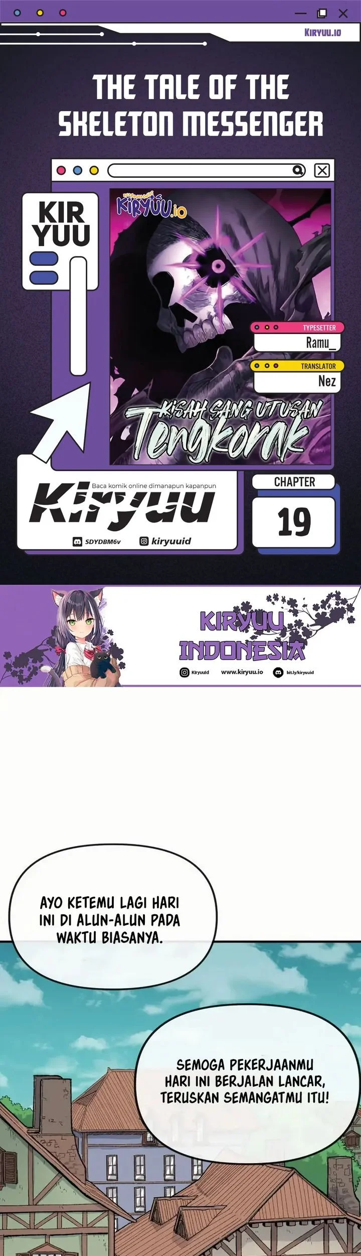 Komik The Tale of the Skeleton Messenger Chapter 19 gambar nomor 1