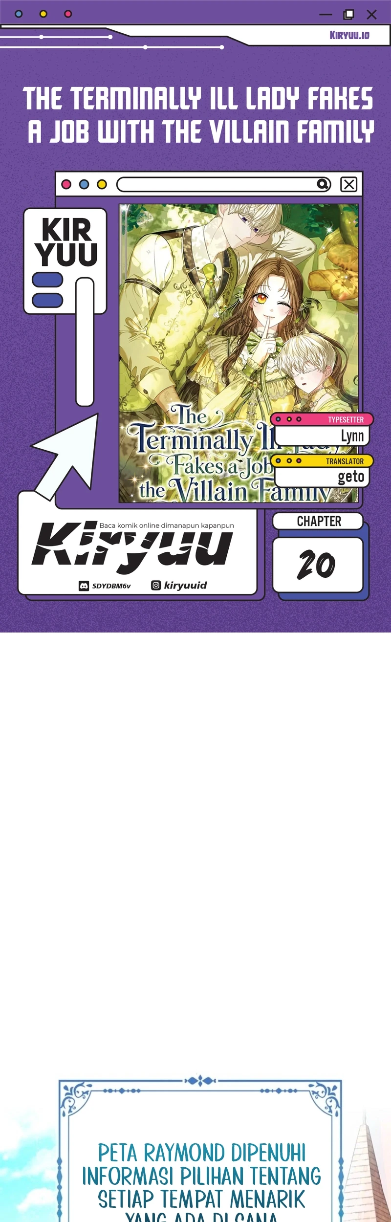 Komik The Terminally Ill Lady Fakes a Job with the Villain Family Chapter 20 gambar 1