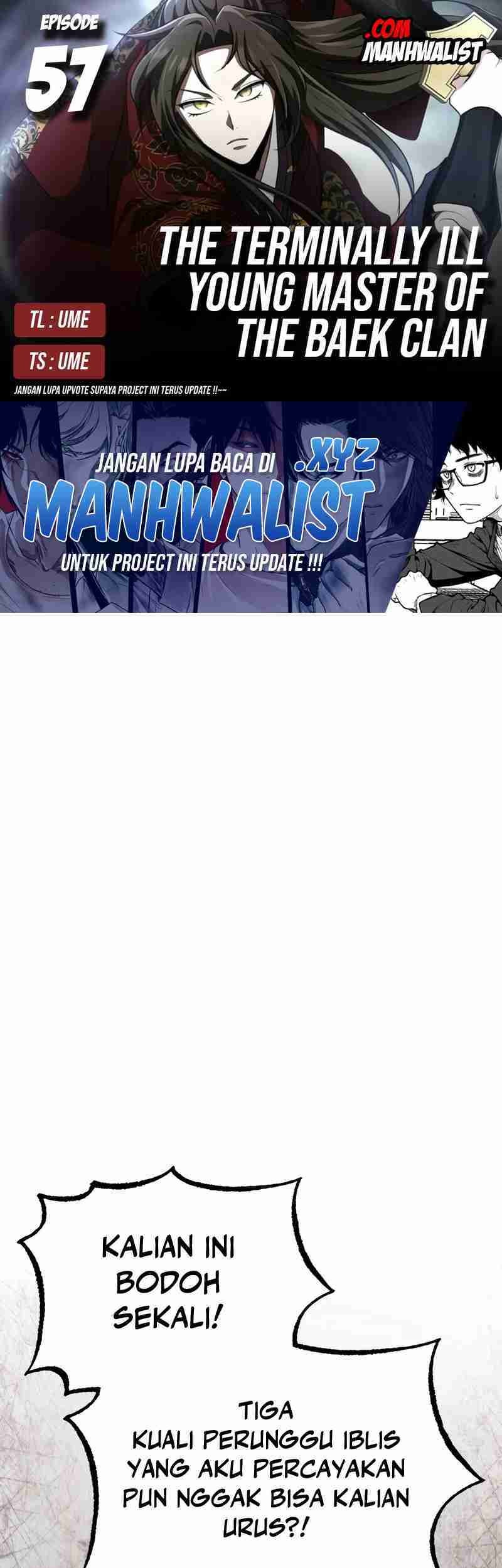 Baca Komik The Terminally Ill Young Master of the Baek Clan Chapter 57 Gambar 1