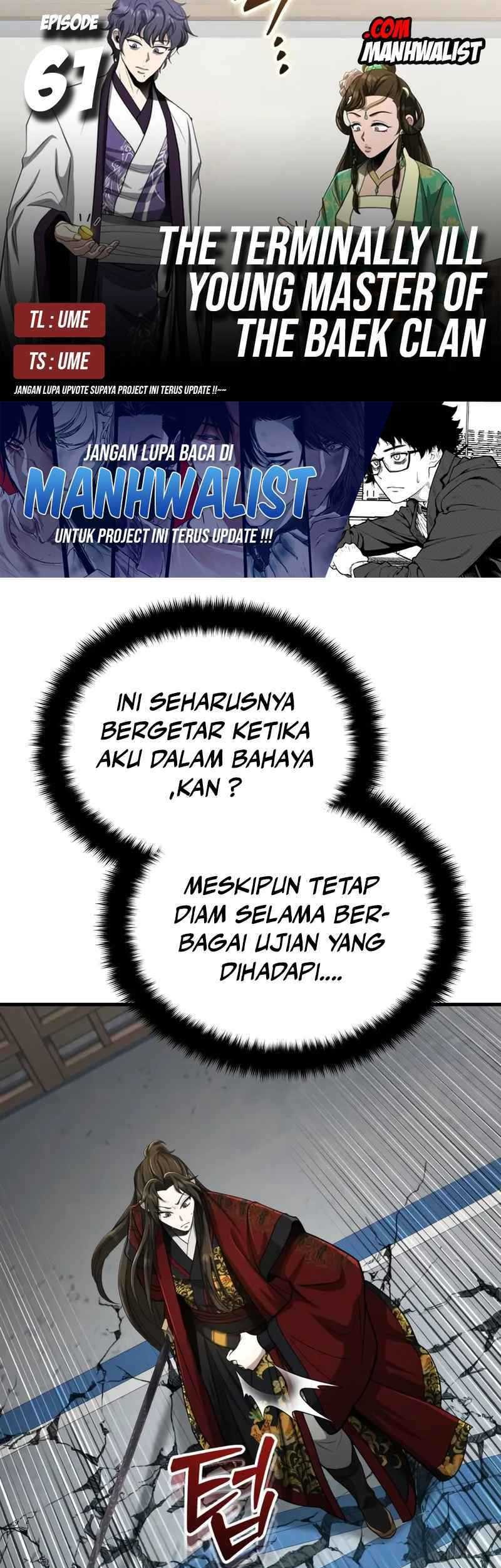 Baca Komik The Terminally Ill Young Master of the Baek Clan Chapter 61 Gambar 1