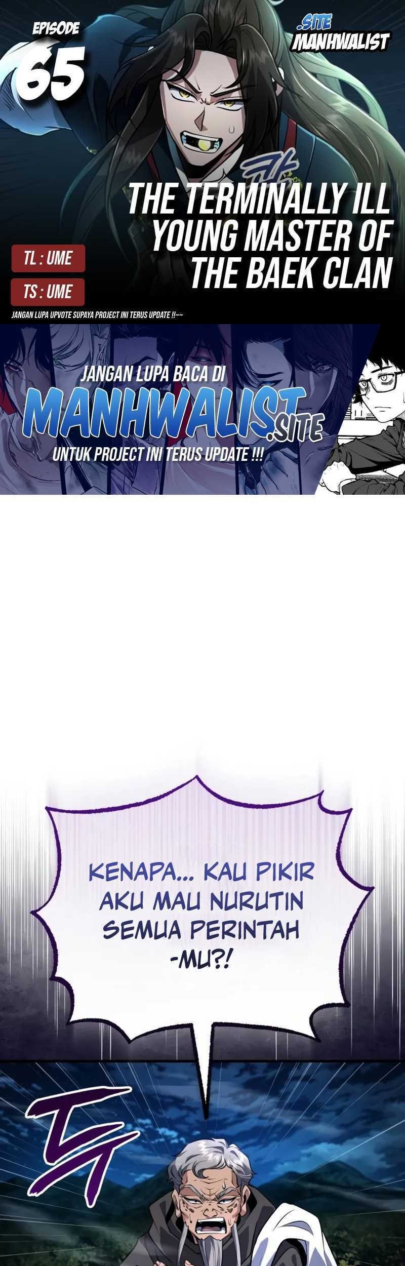 Baca Komik The Terminally Ill Young Master of the Baek Clan Chapter 65 Gambar 1
