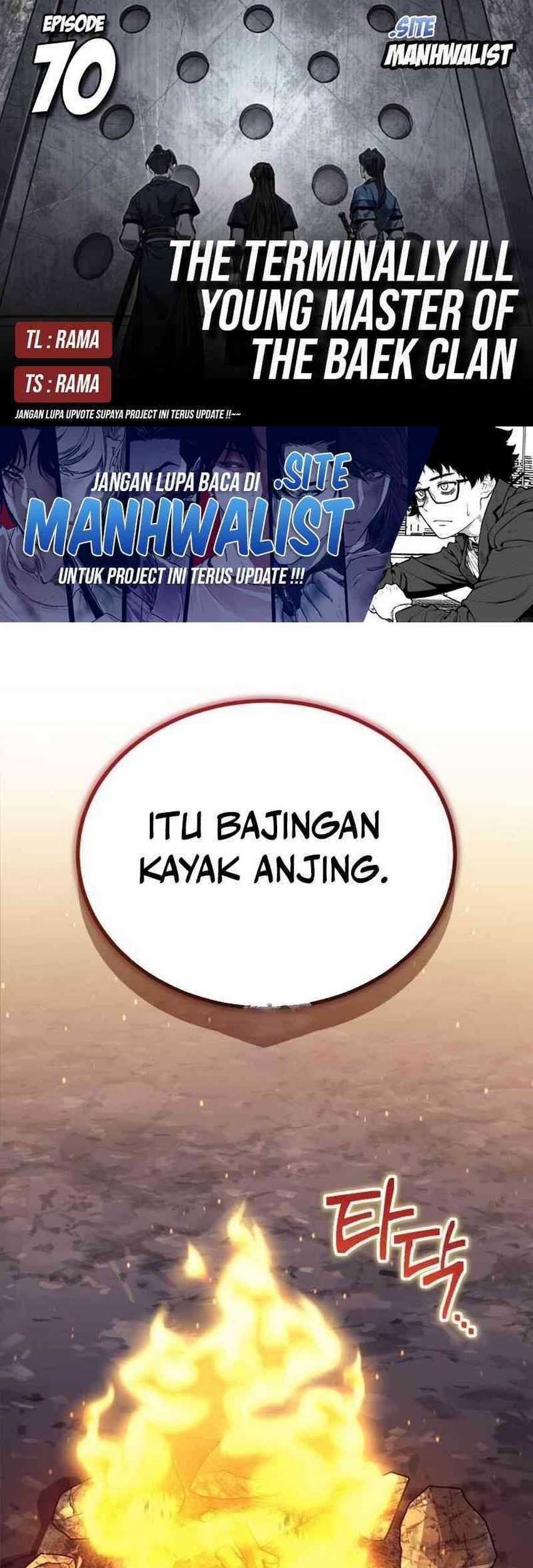 Komik The Terminally Ill Young Master of the Baek Clan Chapter 70 gambar nomor 1