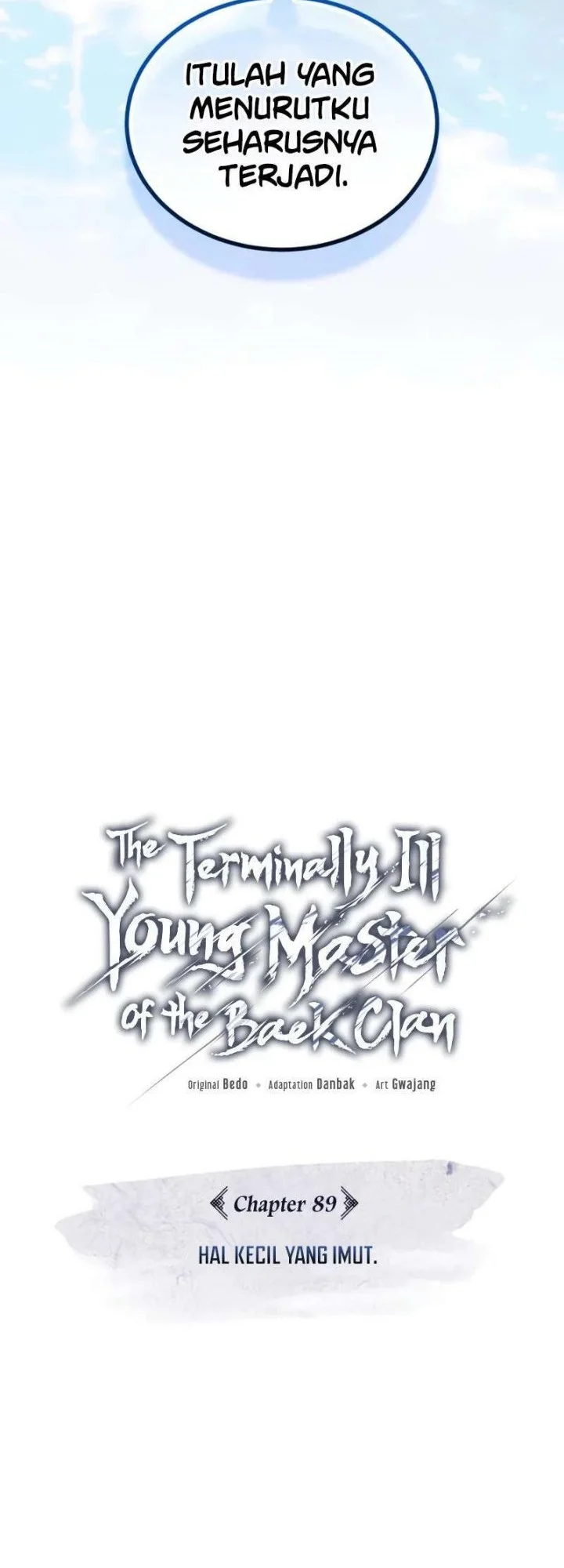 the terminally ill young master of the baek clan chapter 89 - Page 6