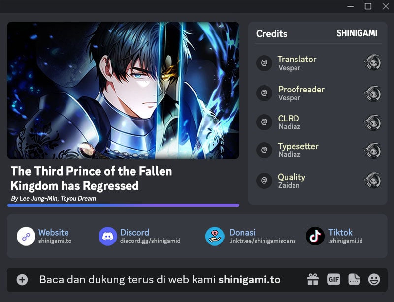Baca Komik The Third Prince Of The Fallen Kingdom has Regressed Chapter 1 Gambar 1