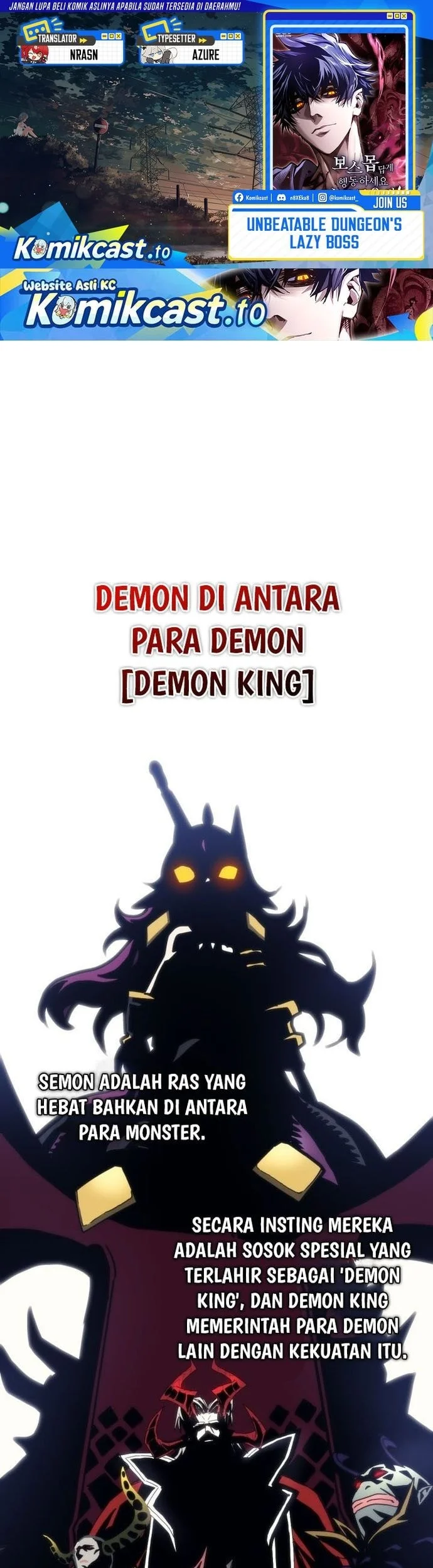 Komik The Unbeatable Dungeon’s Lazy Boss Chapter 109 gambar nomor 1
