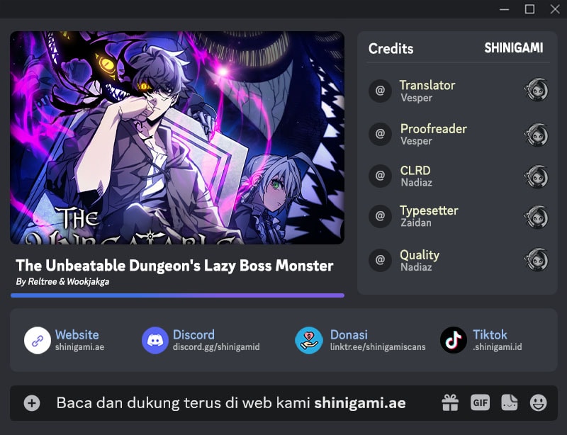 Baca Komik The Unbeatable Dungeon’s Lazy Boss Chapter 78 Gambar 1