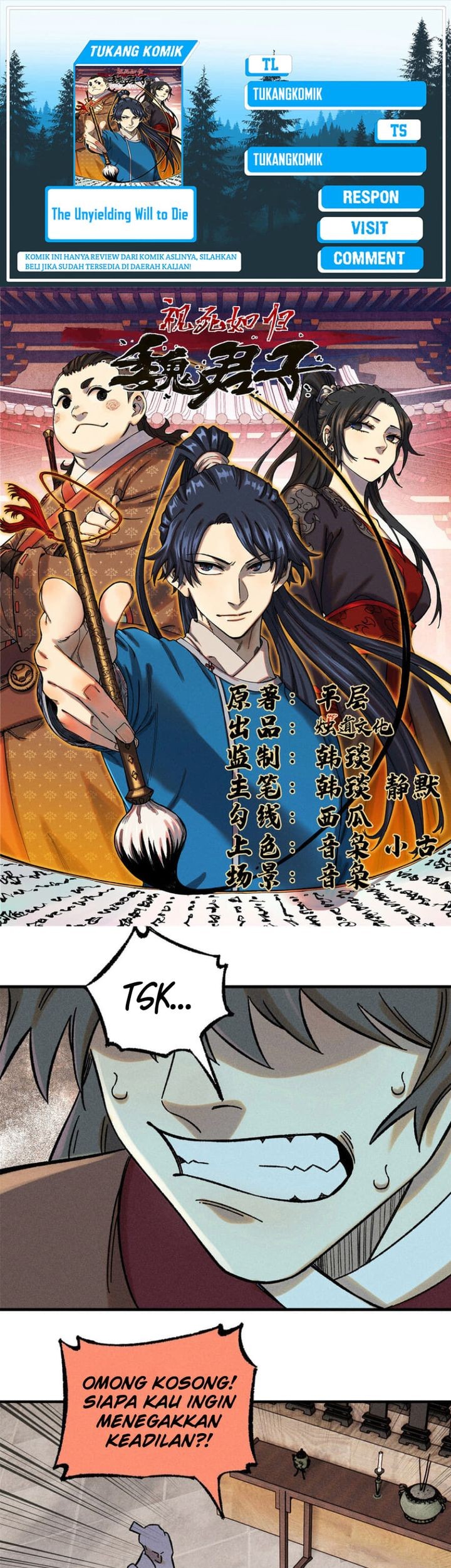 Baca Komik The Unyielding Will to Die Chapter 34 Gambar 1