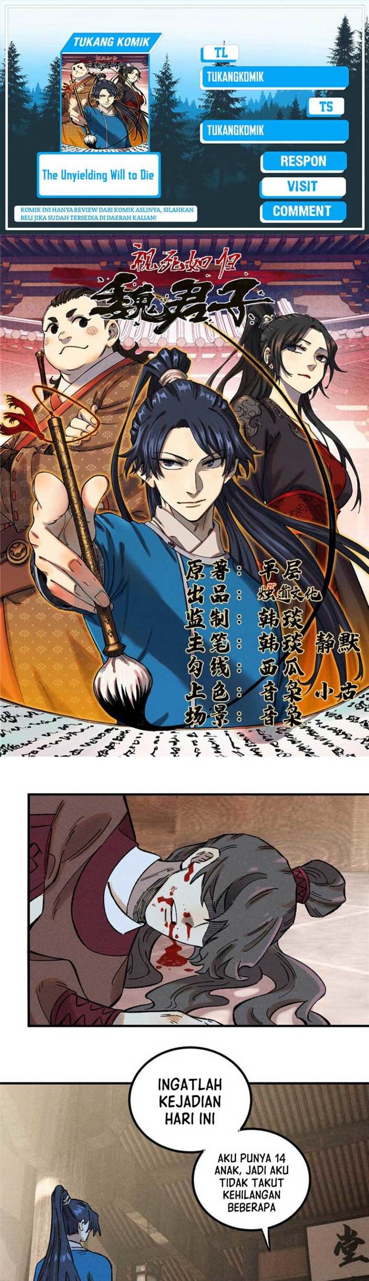 Baca Komik The Unyielding Will to Die Chapter 36 Gambar 1