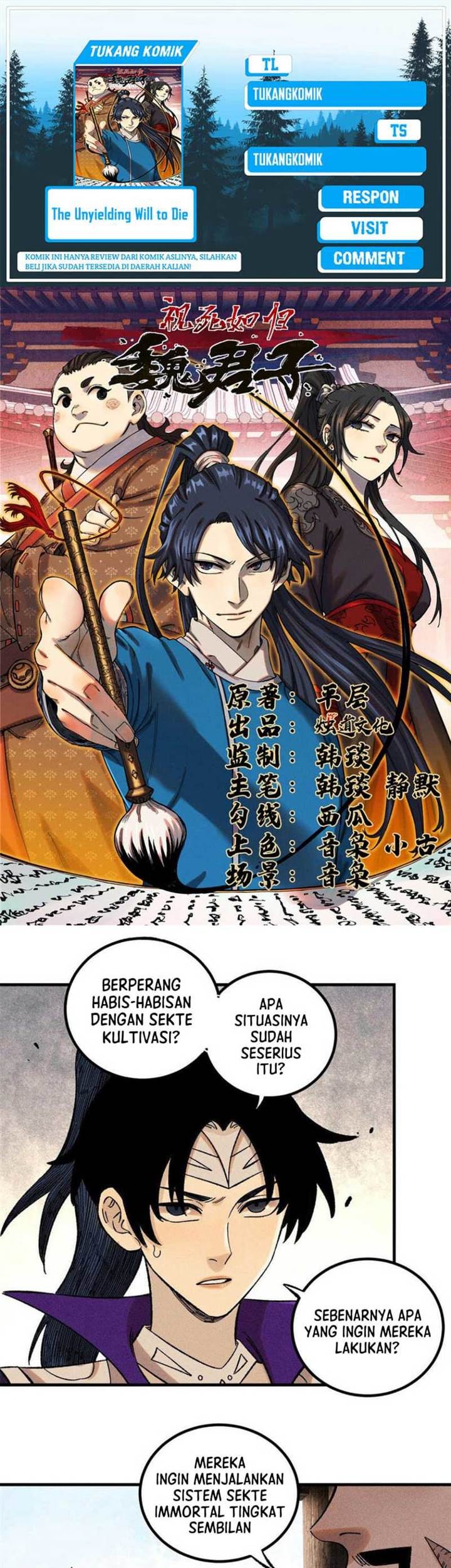 Baca Komik The Unyielding Will to Die Chapter 38 Gambar 1