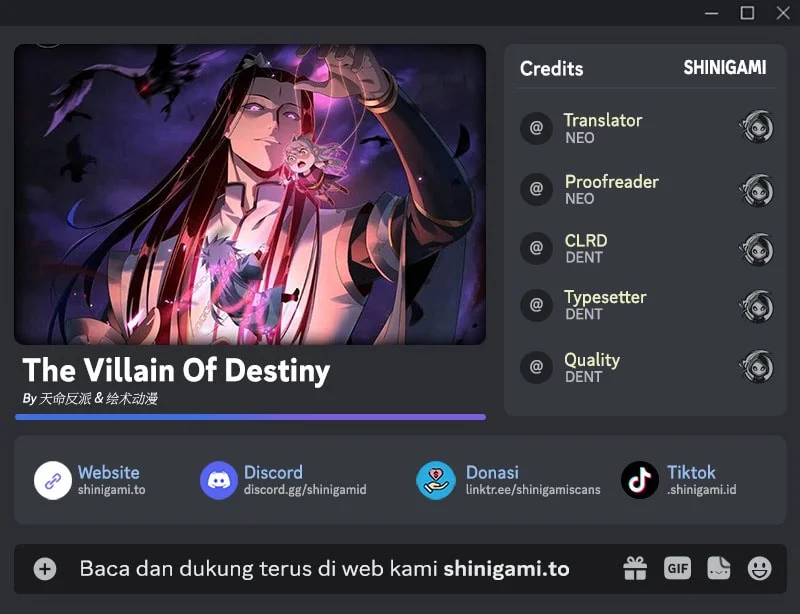 Komik The Villain Of Destiny Chapter 328 gambar 1