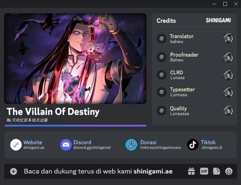 Komik The Villain Of Destiny Chapter 342 gambar 1