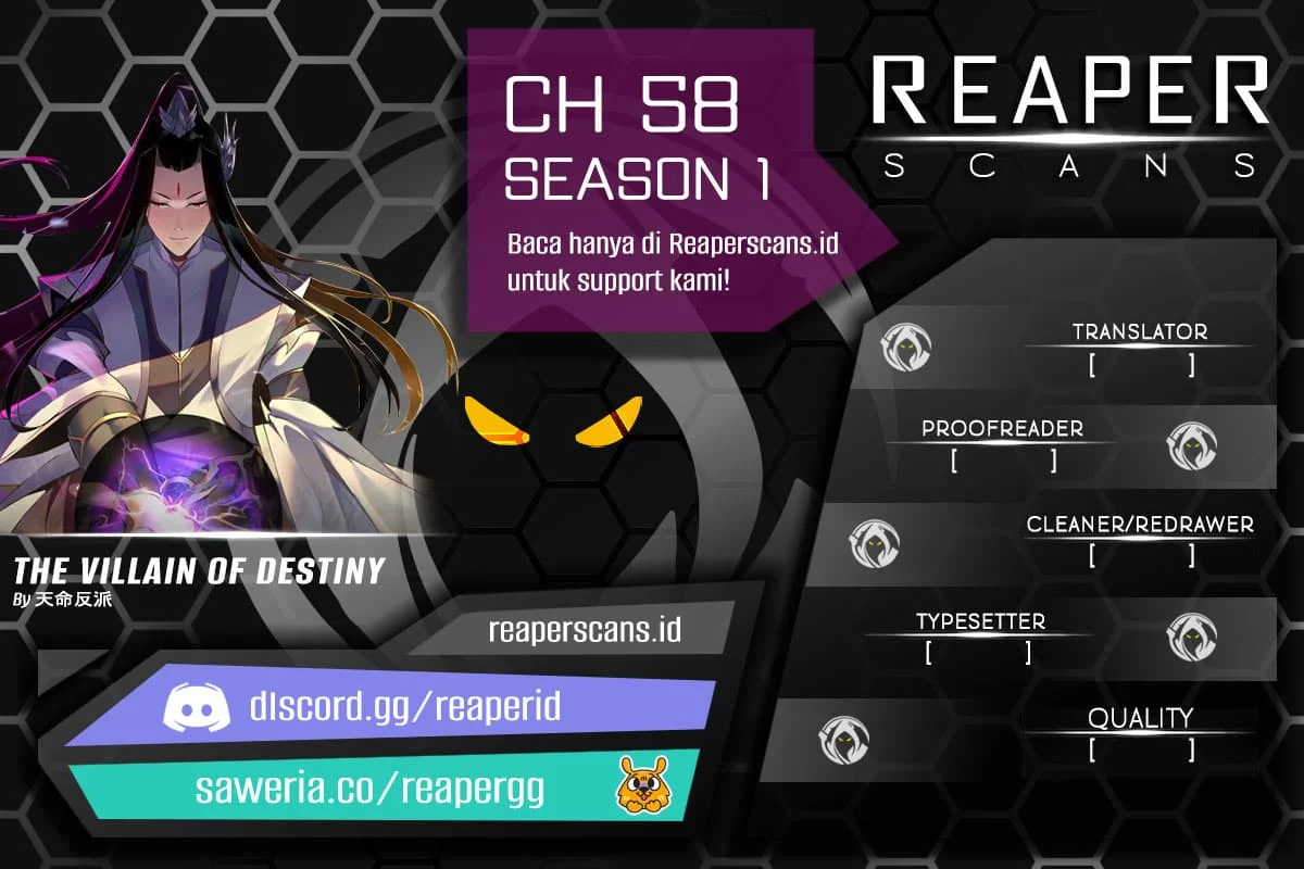 Komik The Villain Of Destiny Chapter 58 gambar nomor 1