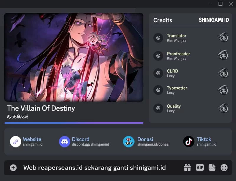Baca Komik The Villain Of Destiny Chapter 78 Gambar 1