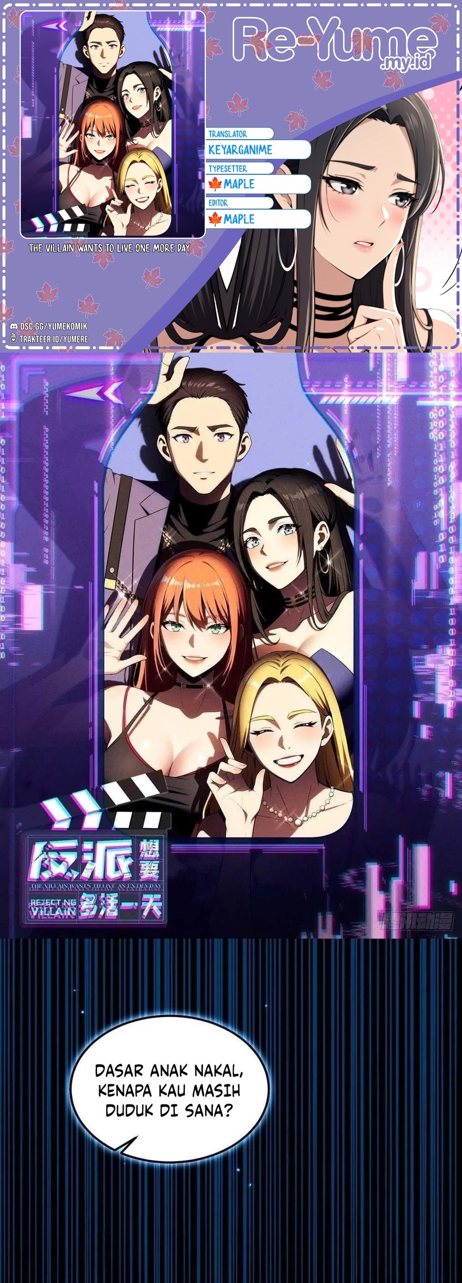 Baca Komik The Villain Wants to Live One More Day Chapter 1 Gambar 1