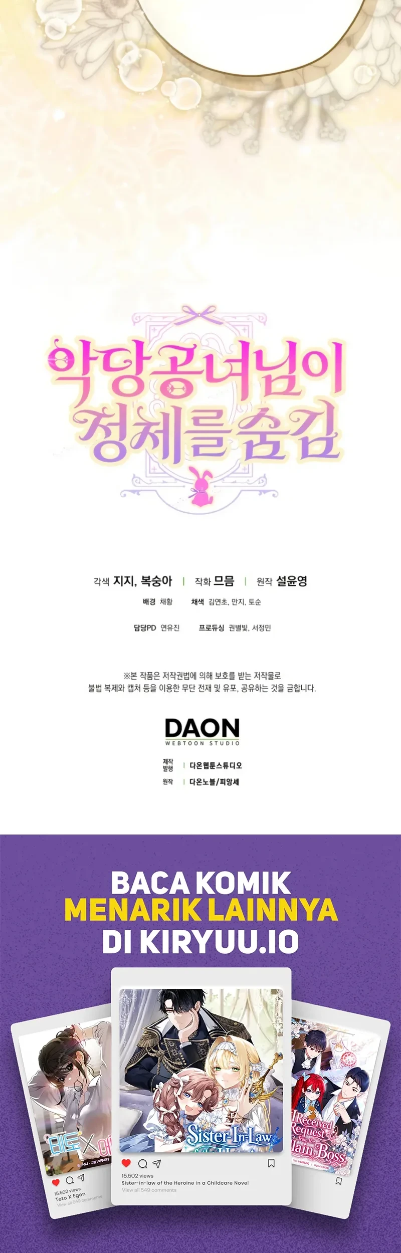 The Villainous Duke’s Daughter Hides Her Identity Chapter 10 Gambar 67