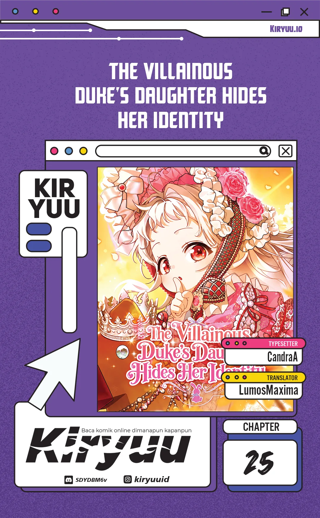 Komik The Villainous Duke’s Daughter Hides Her Identity Chapter 25 gambar 1