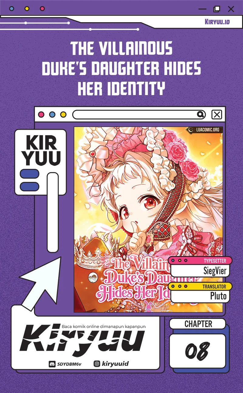 Komik The Villainous Duke’s Daughter Hides Her Identity Chapter 8 gambar 1
