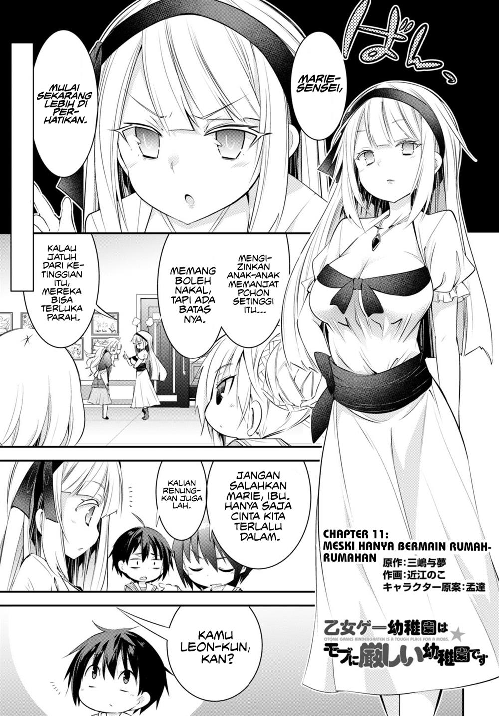 Baca Manga The World of Otome Games Kindergarten is Tough for Mobs Chapter 11 Gambar 2