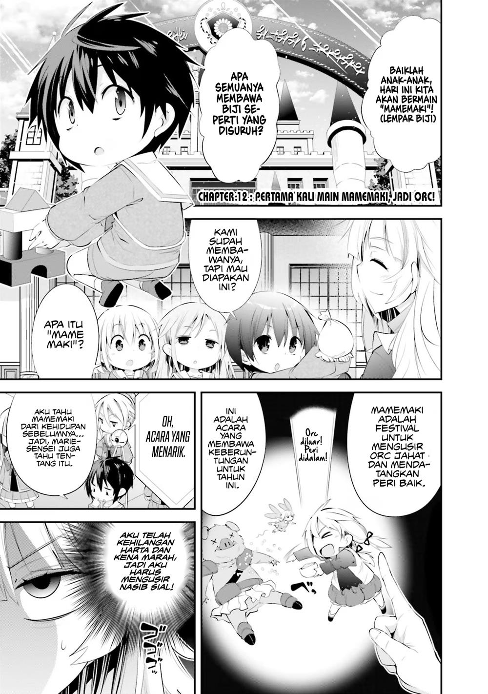 Baca Manga The World of Otome Games Kindergarten is Tough for Mobs Chapter 12 Gambar 2