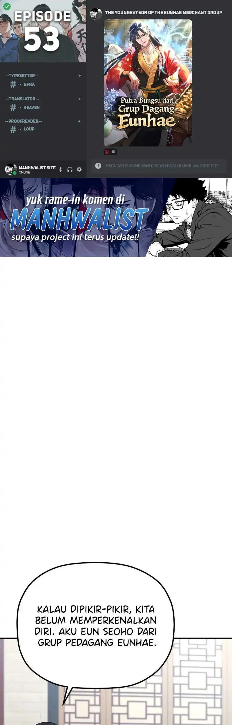 Komik The Youngest Son of the Eunhae Merchant Group Chapter 53 gambar 1