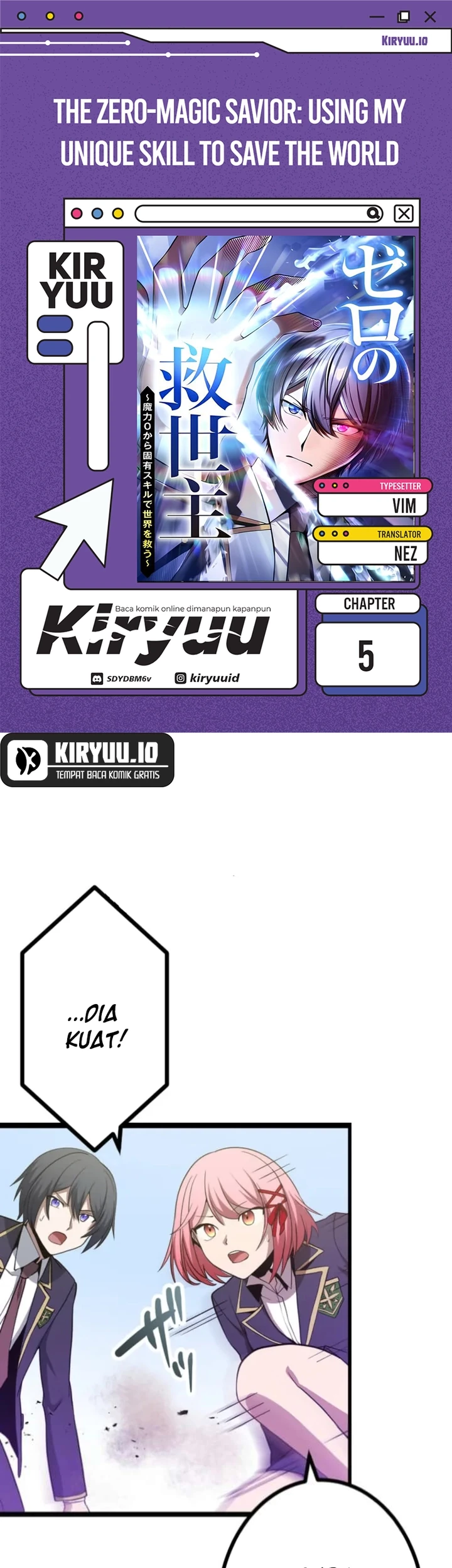 Komik The Zero-Magic Savior: Using My Unique Skill to Save the World Chapter 5 gambar nomor 1