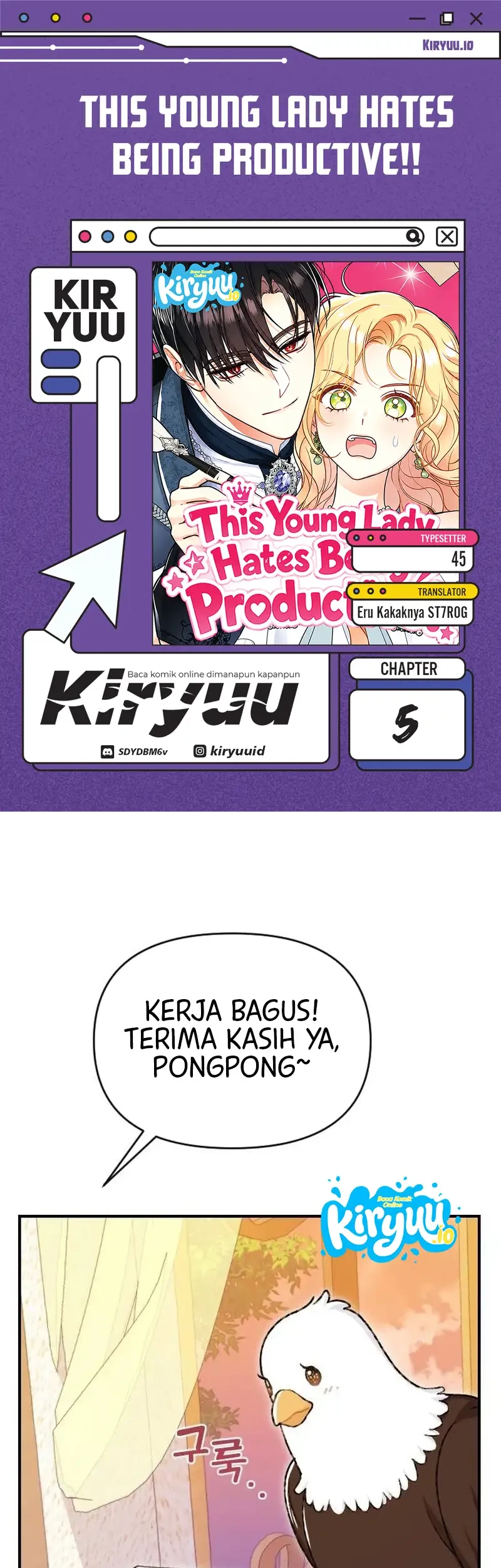 Komik This Young Lady Hates Being Productive! Chapter 5 gambar 1