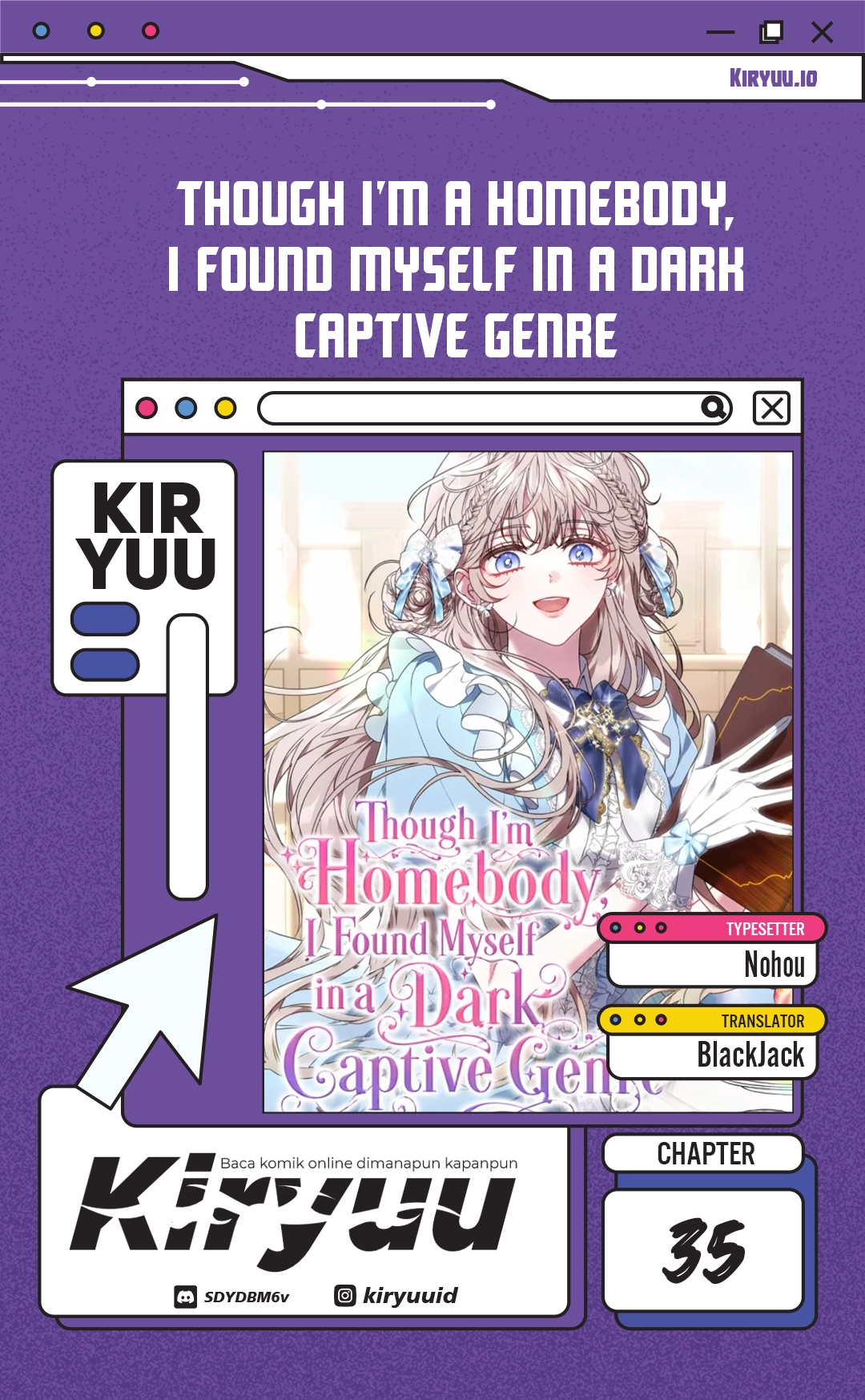 Manhwa Though I’m a Homebody, I Found Myself in a Dark Captive Genre Chapter 35 gambar 2