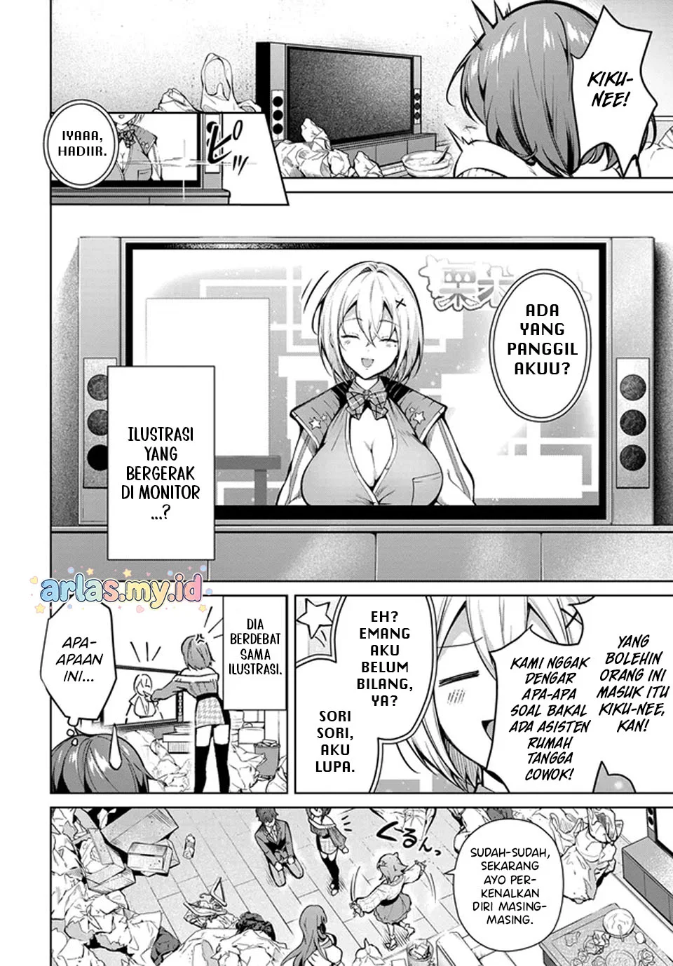 Tier 1 Shimai: Yuumei Yonshimai wa Boku nashi de wa Ikirarenai Chapter 1.1 Gambar 22