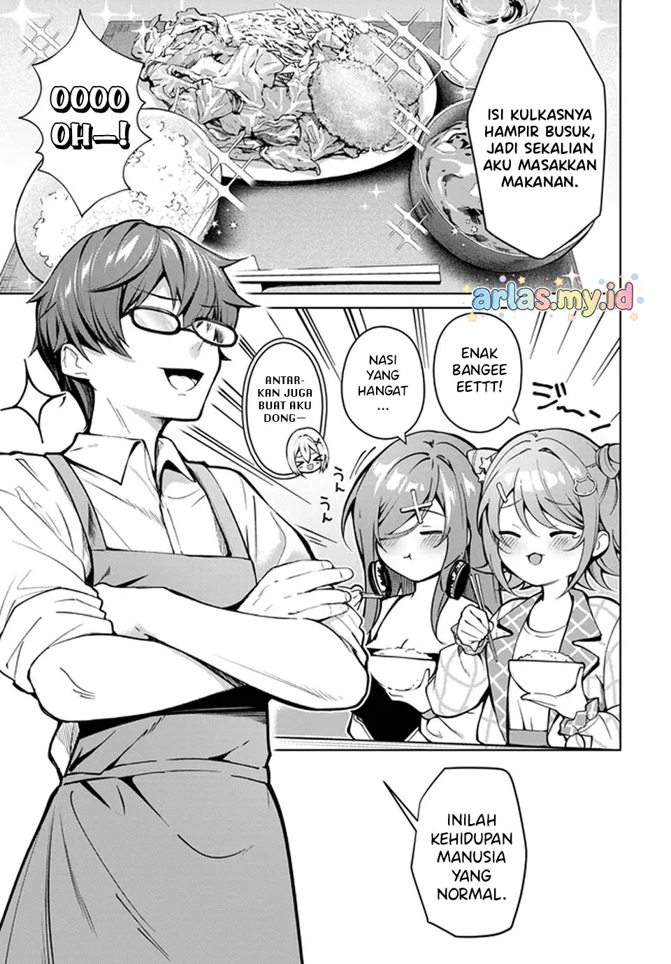 Tier 1 Shimai: Yuumei Yonshimai wa Boku nashi de wa Ikirarenai Chapter 1.1 Gambar 27