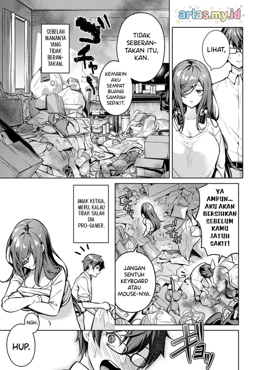 Tier 1 Shimai: Yuumei Yonshimai wa Boku nashi de wa Ikirarenai Chapter 1.2 Gambar 13