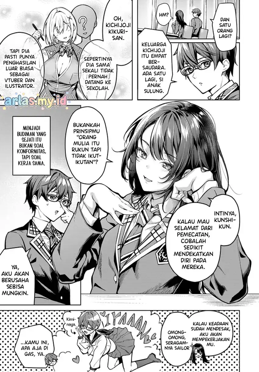 Tier 1 Shimai: Yuumei Yonshimai wa Boku nashi de wa Ikirarenai Chapter 1.2 Gambar 5