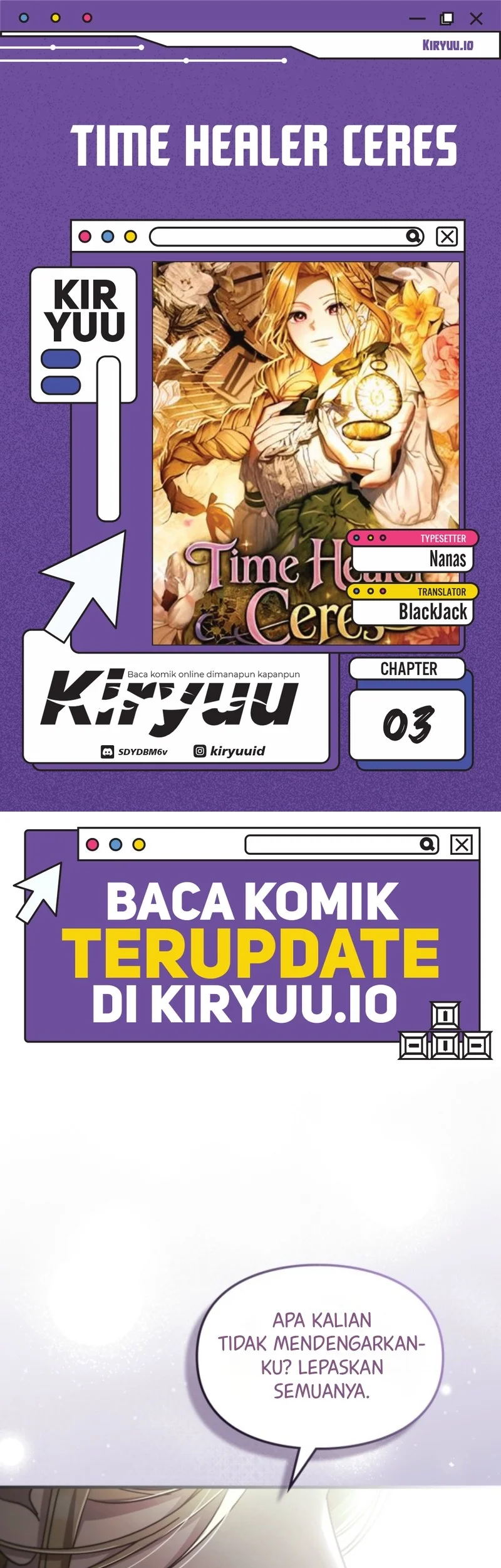 Komik Time Healer Ceres Chapter 3 gambar 1