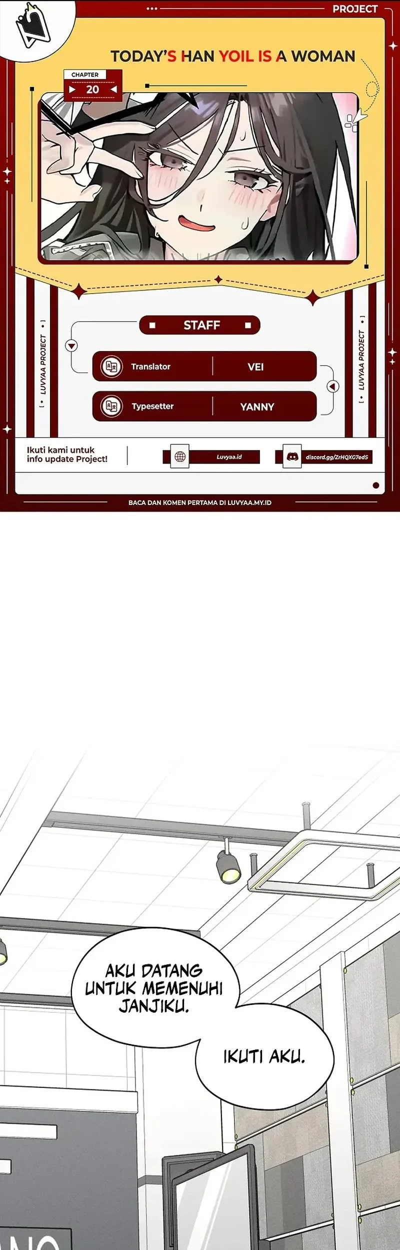 Komik Today is a Woman Day (Today's Han Yoil Is a Woman) Chapter 20 gambar 1