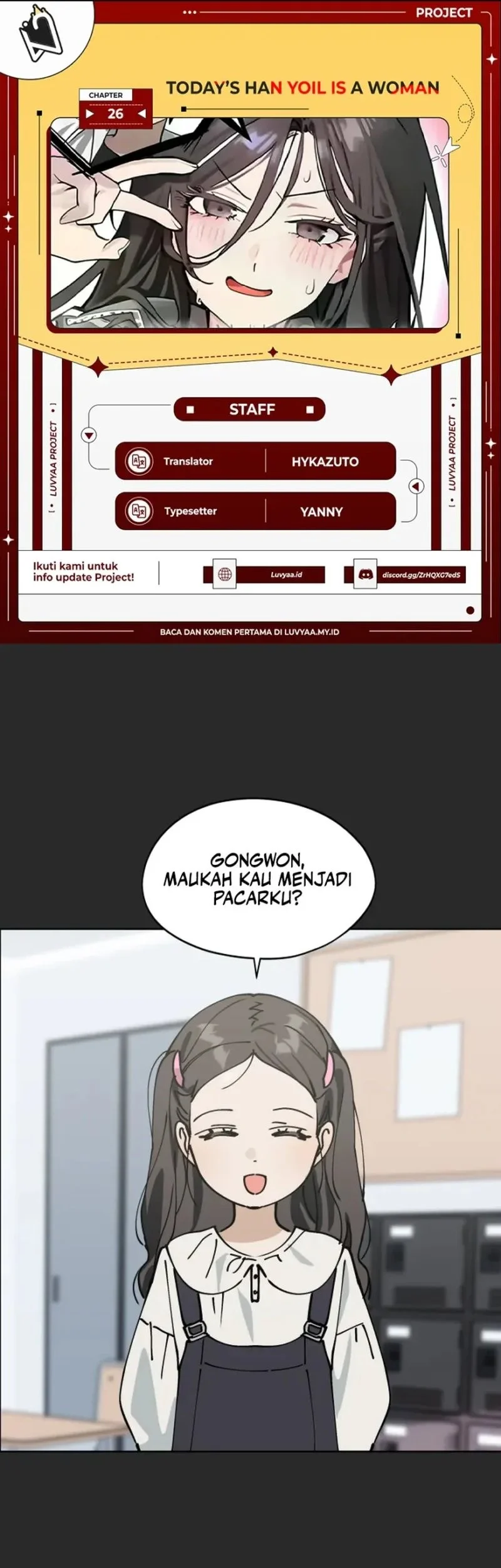 Komik Today is a Woman Day (Today's Han Yoil Is a Woman) Chapter 26 gambar 1