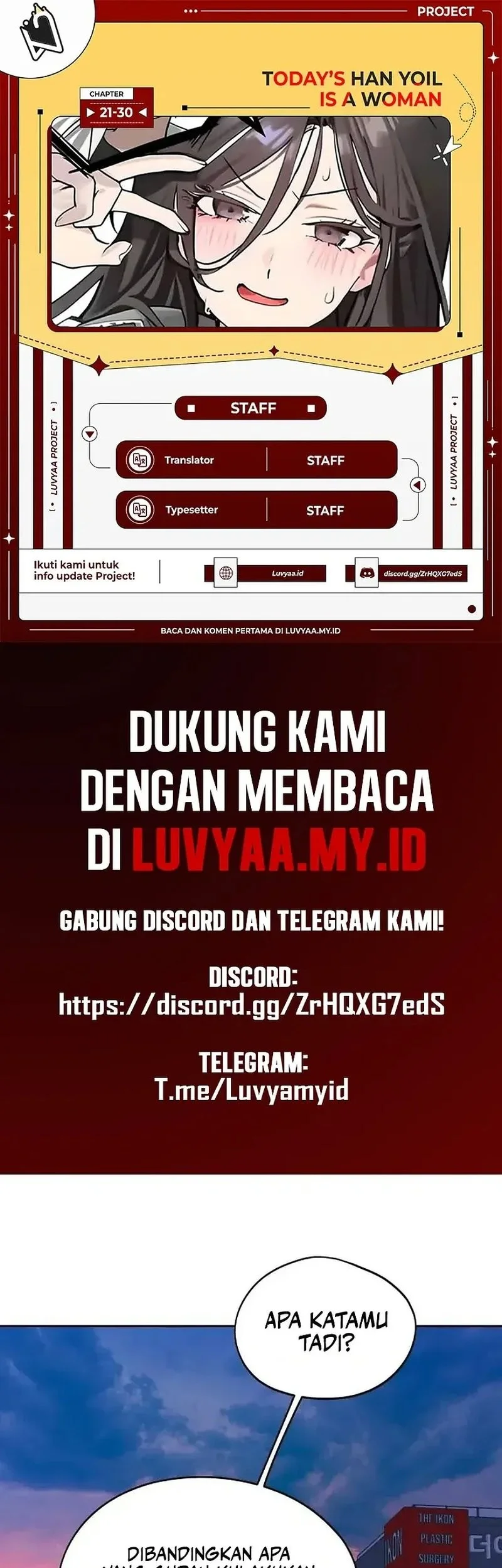 Komik Today is a Woman Day (Today's Han Yoil Is a Woman) Chapter 28 gambar 1