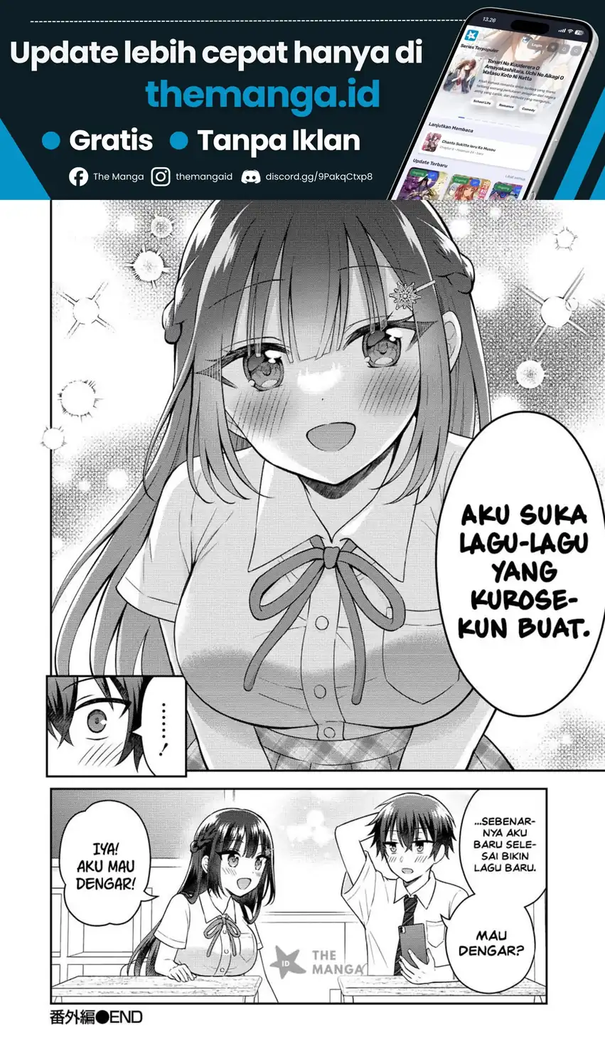 Tonari no Seki no Inkya Joshi ga Oshi Utaite Datta – Ore no Kyoku wo Uttatekure! Chapter 22.5 Gambar 9