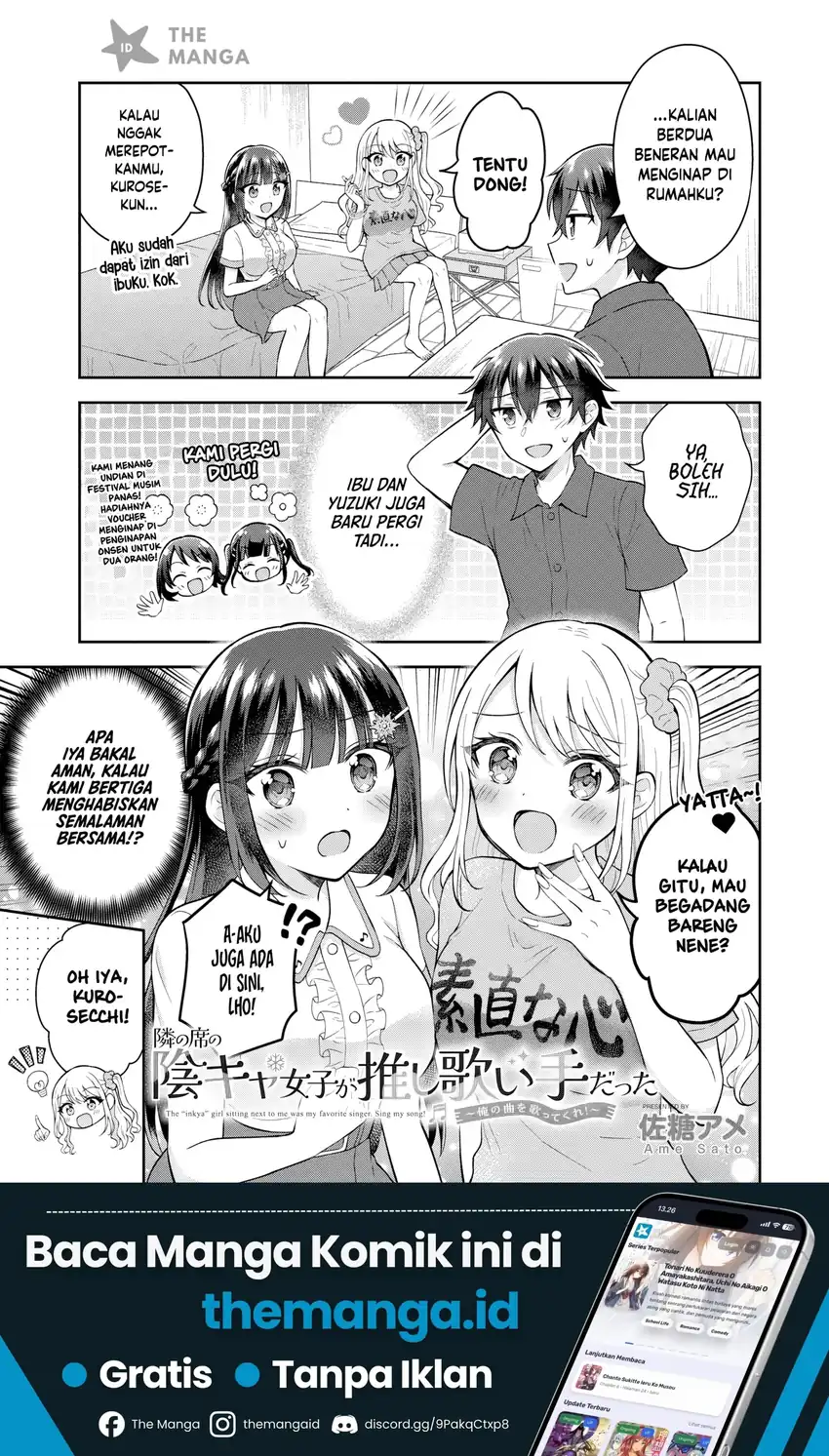 Tonari no Seki no Inkya Joshi ga Oshi Utaite Datta – Ore no Kyoku wo Uttatekure! Chapter 23 halaman 3