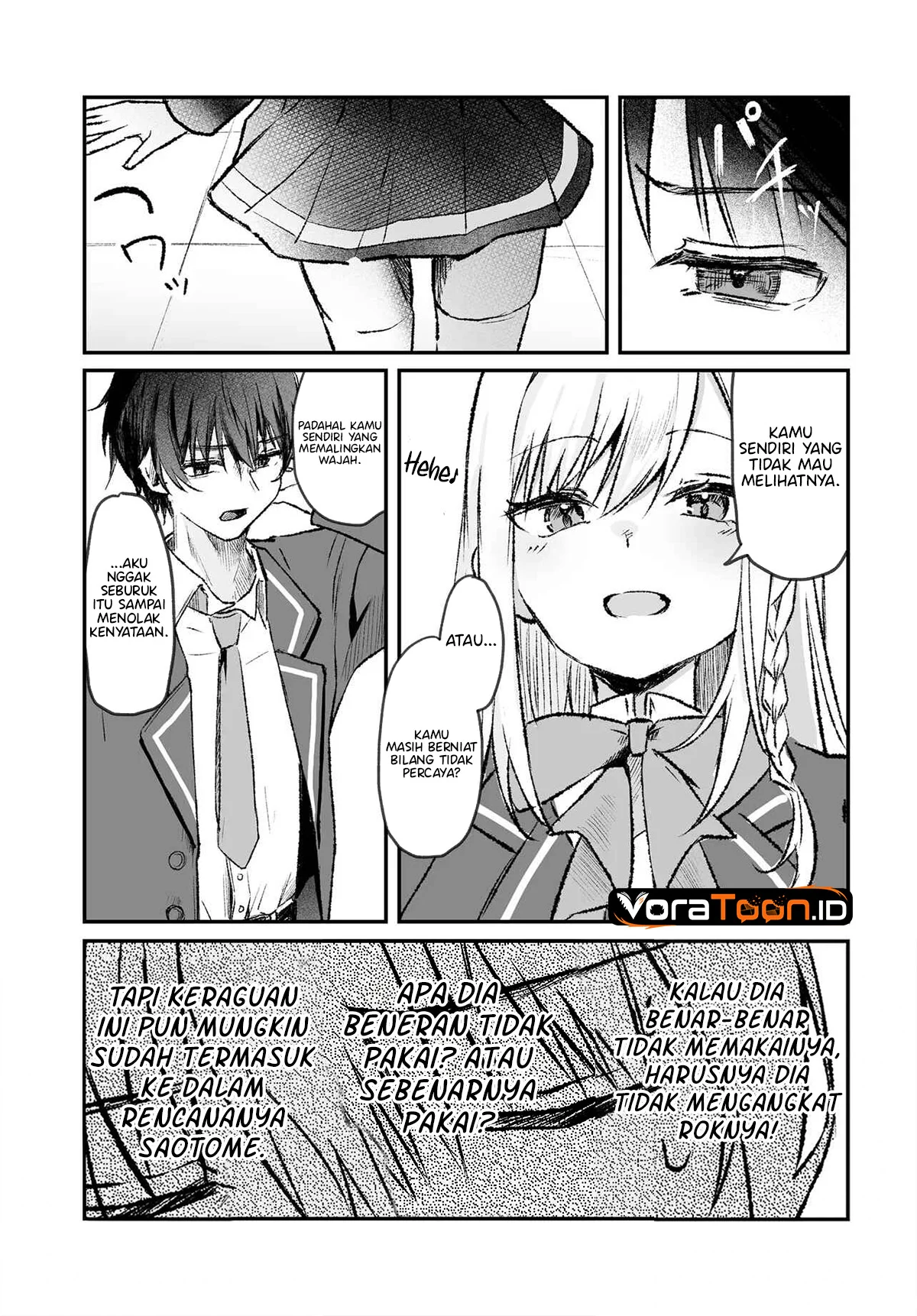 Tonari no Seki no Seijo-sama wa Ore ni Kossori Skirt no Naka wo Oshiete Kureru Chapter 2 Gambar 18