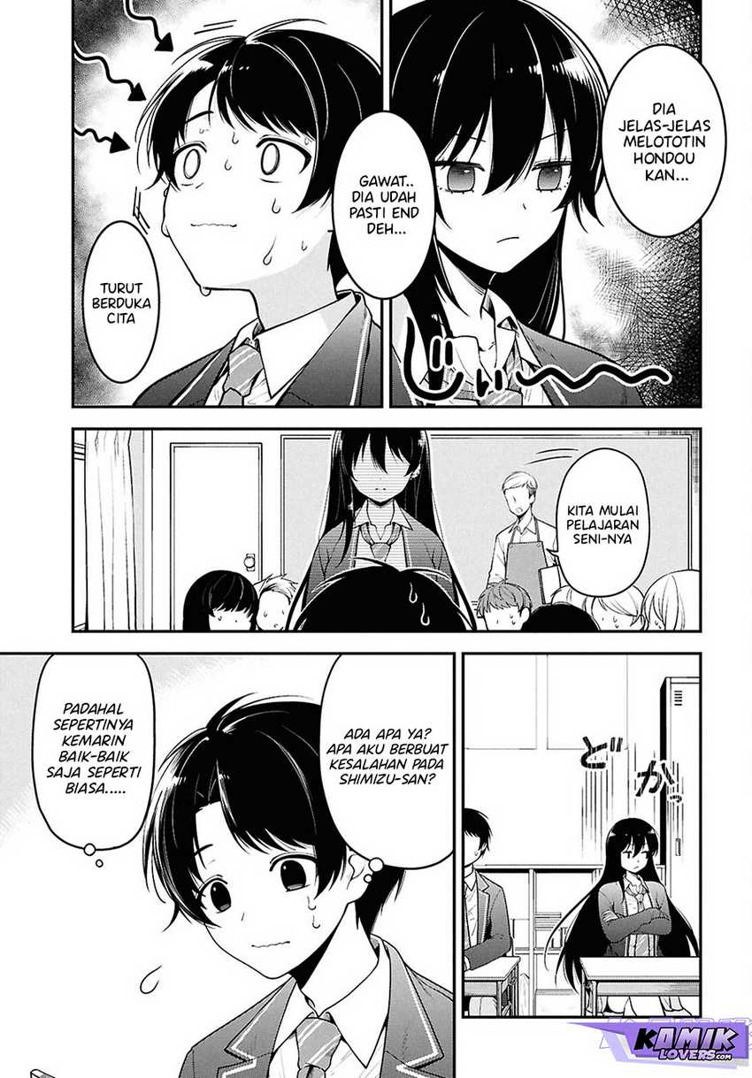 Tonari no Seki no Yankee Shimizu-san ga Kami o Kuroku Sometekita Chapter 1 Gambar 14