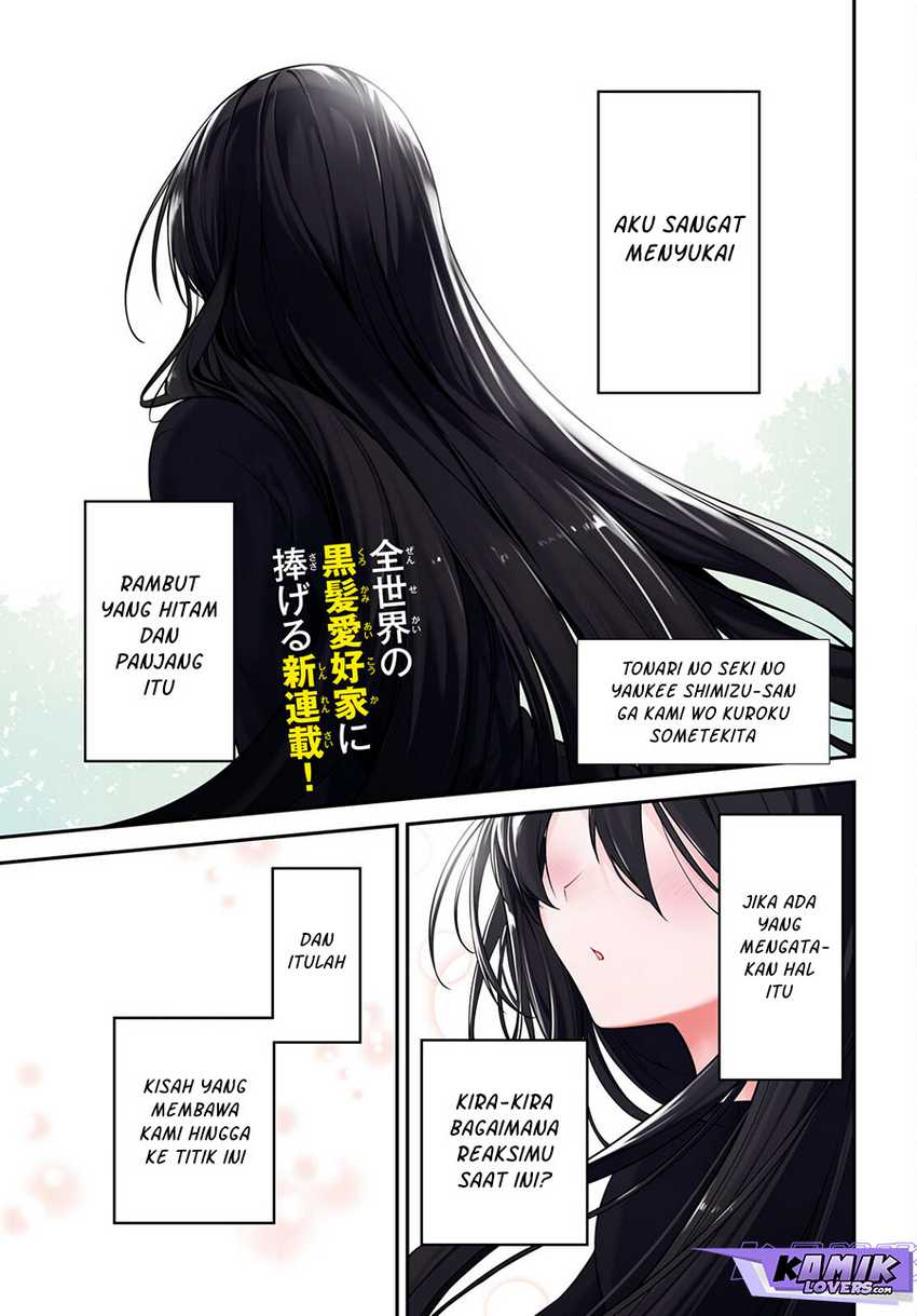 Baca Manga Tonari no Seki no Yankee Shimizu-san ga Kami o Kuroku Sometekita Chapter 1 Gambar 2