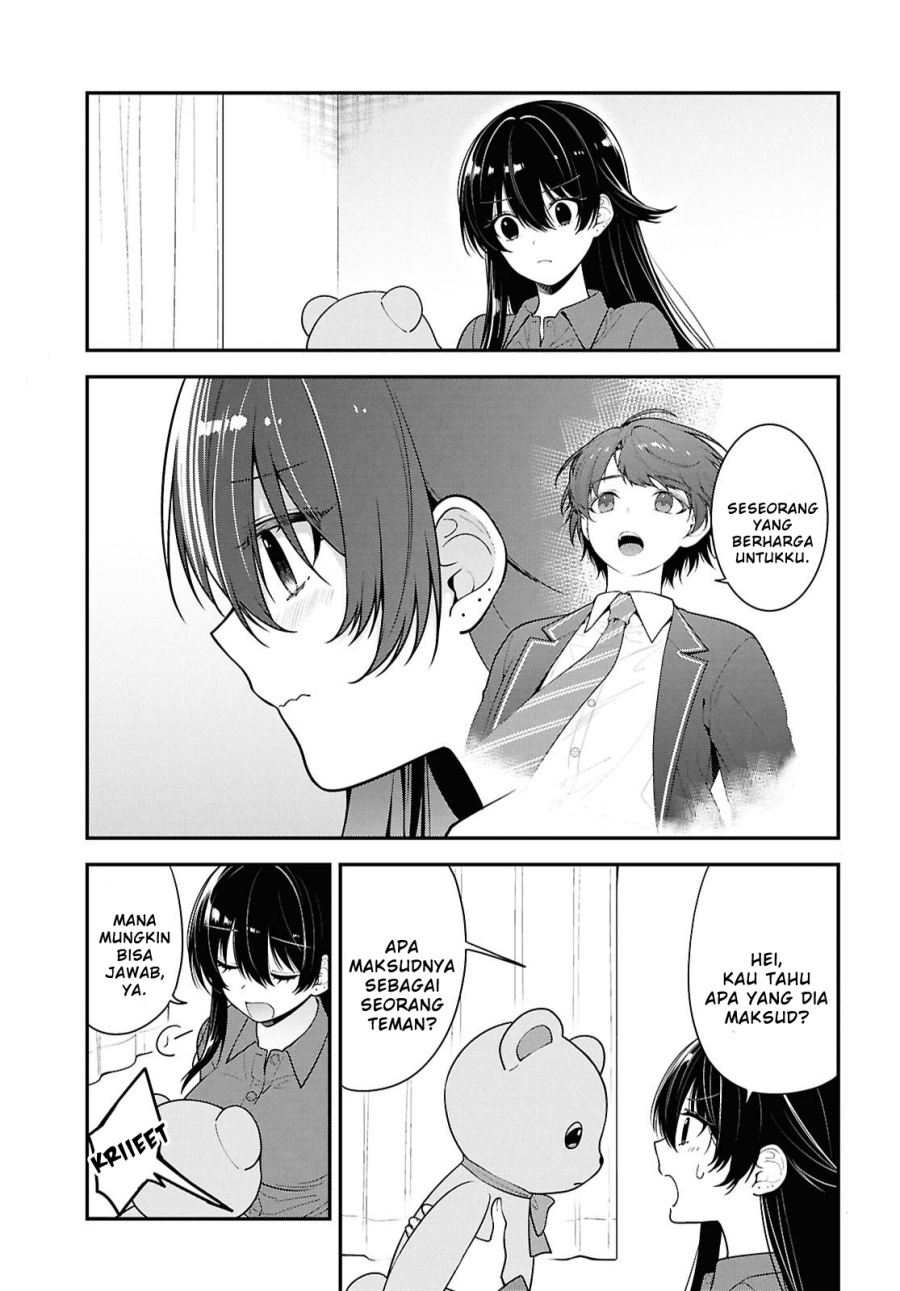 Baca Komik Tonari no Seki no Yankee Shimizu-san ga Kami o Kuroku Sometekita Chapter 10 Gambar 1