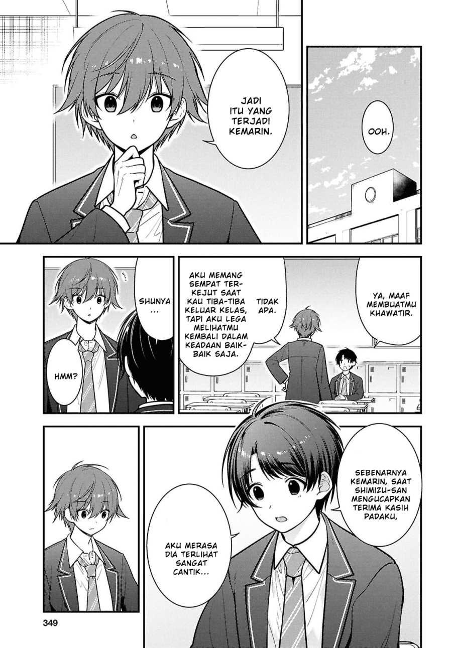 Tonari no Seki no Yankee Shimizu-san ga Kami o Kuroku Sometekita Chapter 10 Gambar 7