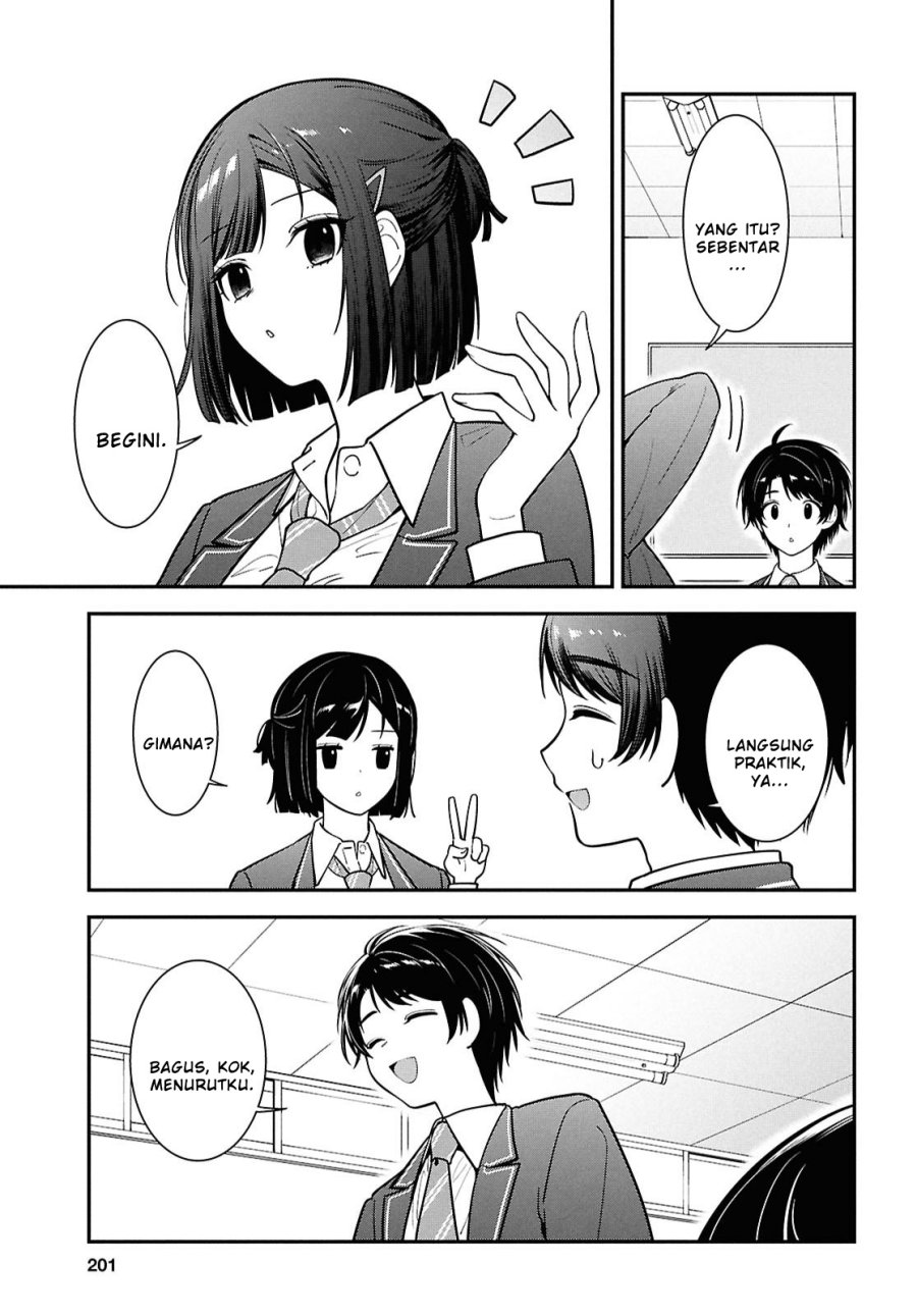 Tonari no Seki no Yankee Shimizu-san ga Kami o Kuroku Sometekita Chapter 11 Gambar 19