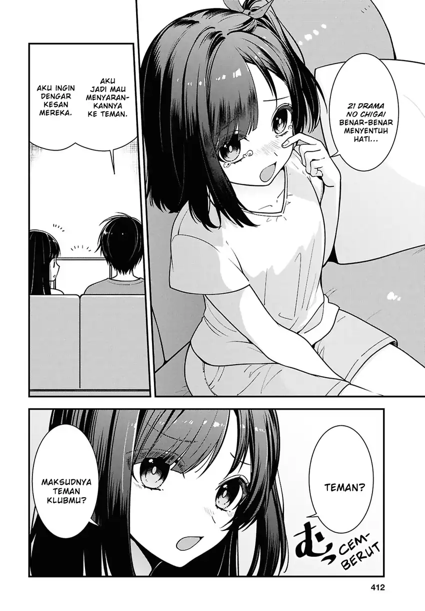 Manga Tonari no Seki no Yankee Shimizu-san ga Kami o Kuroku Sometekita Chapter 12 gambar nomor 2