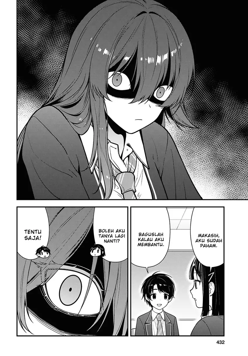 Tonari no Seki no Yankee Shimizu-san ga Kami o Kuroku Sometekita Chapter 12 Gambar 22