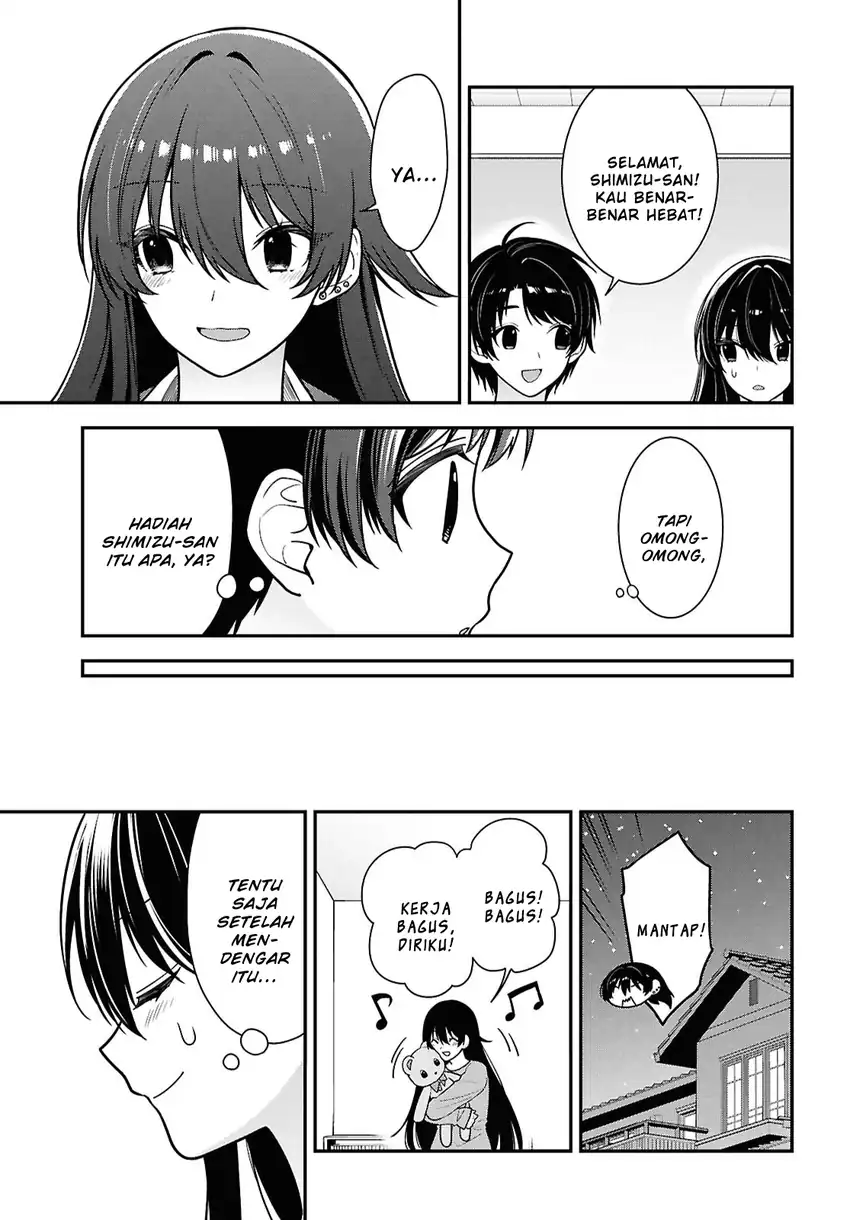 Tonari no Seki no Yankee Shimizu-san ga Kami o Kuroku Sometekita Chapter 12 Gambar 39