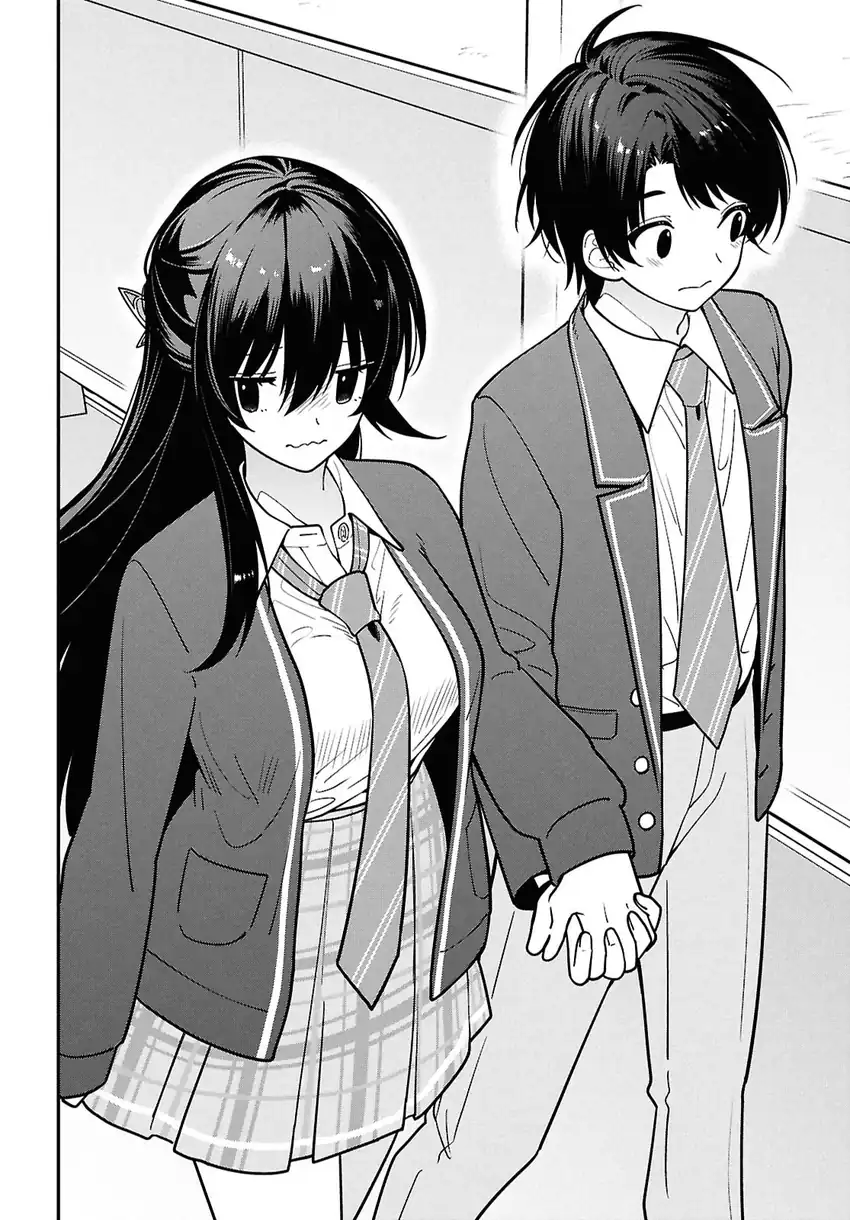 Tonari no Seki no Yankee Shimizu-san ga Kami o Kuroku Sometekita Chapter 14 Gambar 12