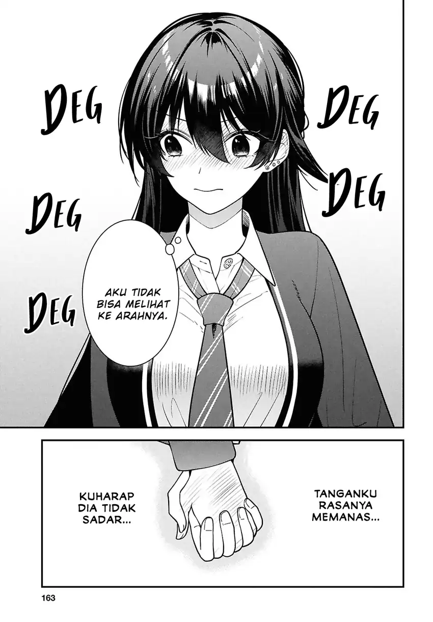 Tonari no Seki no Yankee Shimizu-san ga Kami o Kuroku Sometekita Chapter 14 Gambar 13
