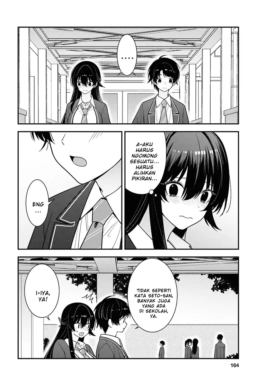 Tonari no Seki no Yankee Shimizu-san ga Kami o Kuroku Sometekita Chapter 14 Gambar 14
